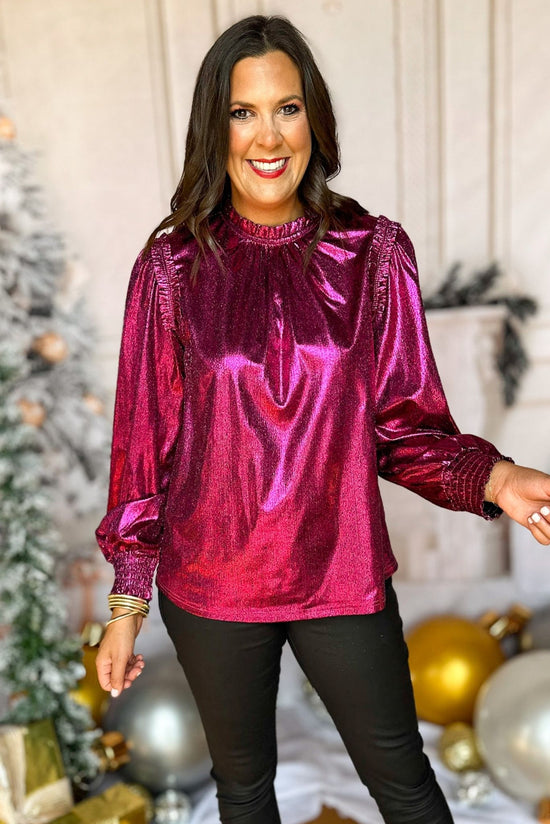 SSYS The Noelle Top In Pink, must have top, must have style, must have holiday, holiday collection, holiday fashion, elevated style, elevated top, mom style, holiday style, shop style your senses by mallory fitzsimmons