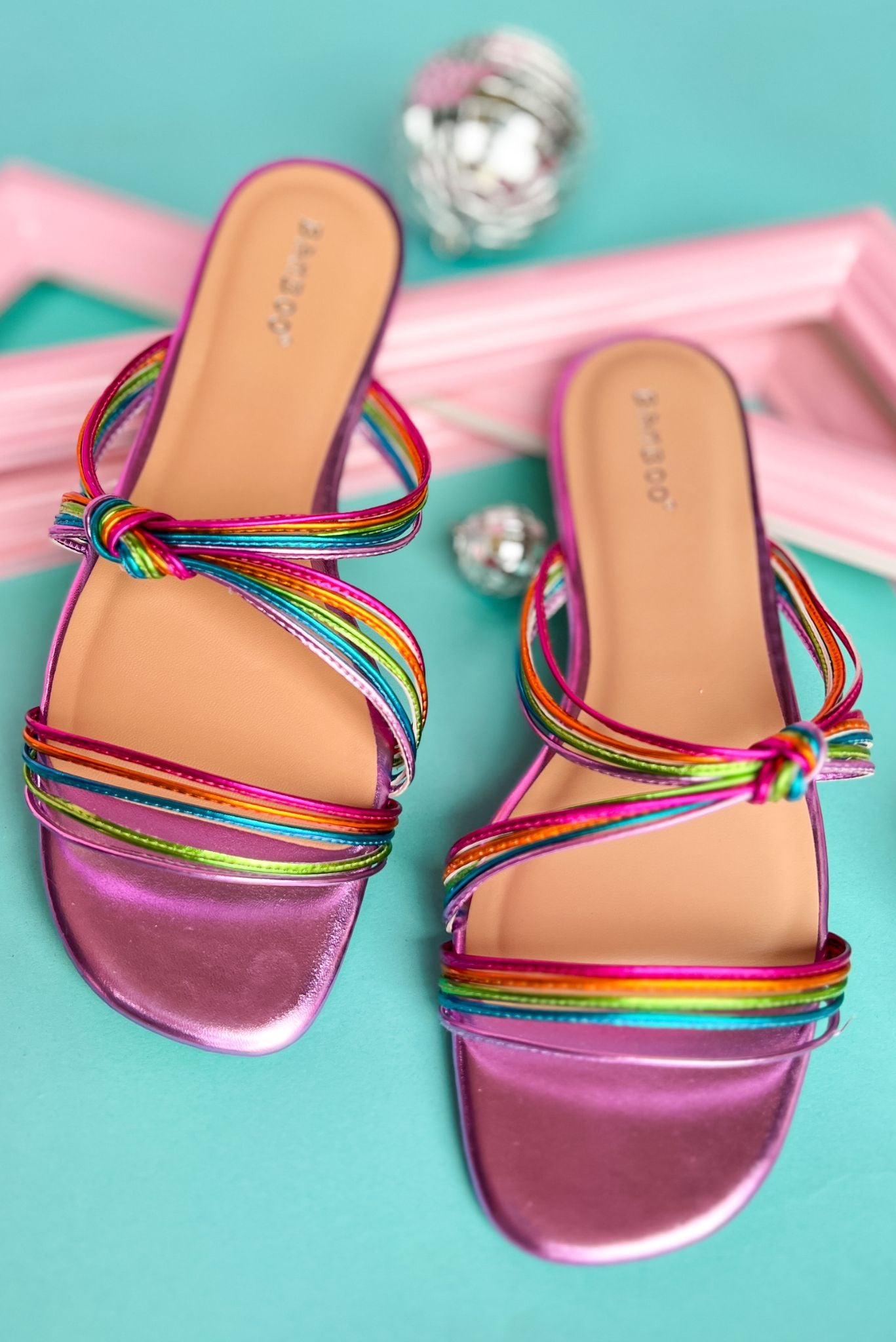 Load image into Gallery viewer, Lavender Multi Knot Detail Slide Sandals, summer sandal, slide sandal, new arrival, must have, shop style your senses by mallory fitzsimmons
