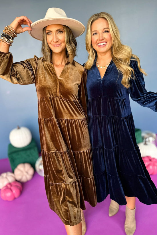 SSYS The Lillian Dress In Taupe Velvet, elevated style, elevated dress, velvet dress, SSYS the label, must have dress, must have style, fall fashion, fall style, fall dresss, mom style, shop style your senses by mallory fitzsimmons