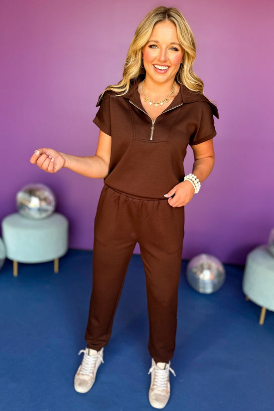 SSYS The Piper Set In Chocolate, ssys set, ssys the label, must have set, matching set, must have style, must have fall, fall fashion, fall matching set, elevated style, mom style, shop style your senses by mallory fitzsimmons
