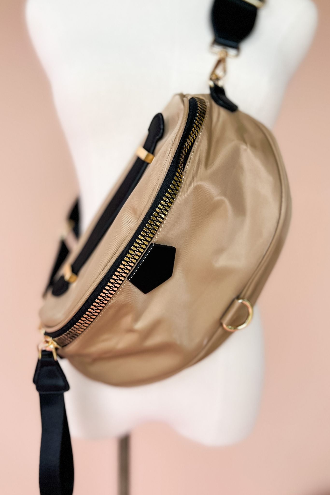 Load image into Gallery viewer, Beige Nylon Fanny Pack
