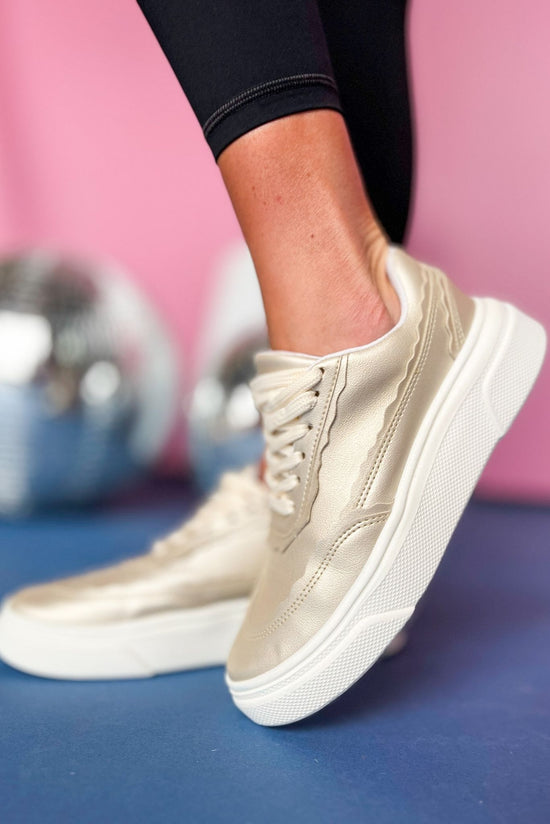  Gold Scalloped Detail Platform Sneaker, must have shoes, elevated sneakers, must have sneakers, mom style, shop style your senses by mallory fitzsimmons