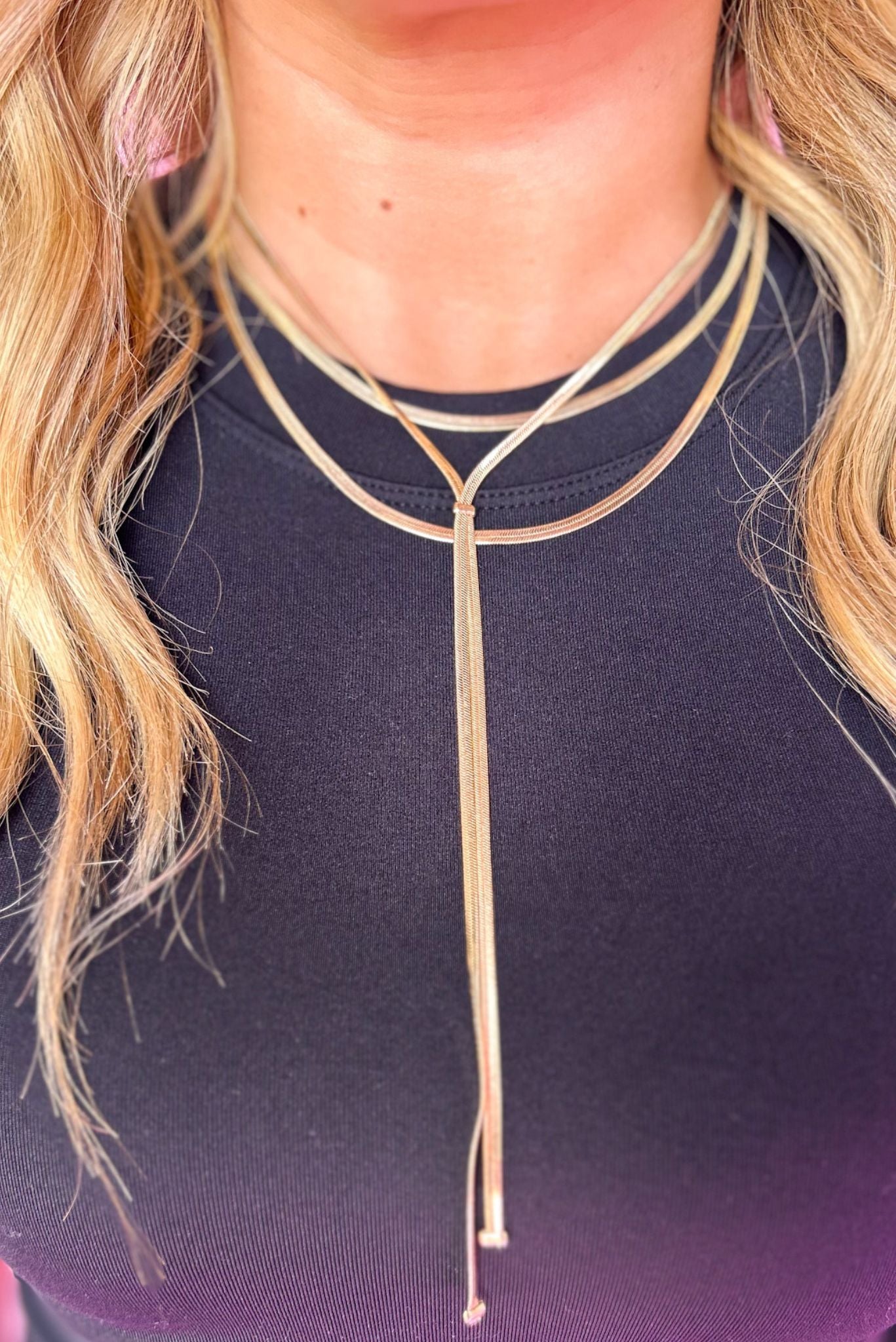  Gold Layered Long Chain Necklace, accessory, necklace, must have accessory, shop style your senses by mallory fitzsimmons