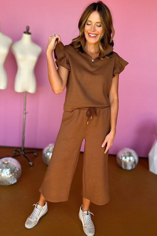SSYS The Claire Set In Mocha,  ssys set, ssys the label, must have set, matching set, must have style, must have fall, fall fashion, fall matching set, elevated style, mom style, shop style your senses by mallory fitzsimmons