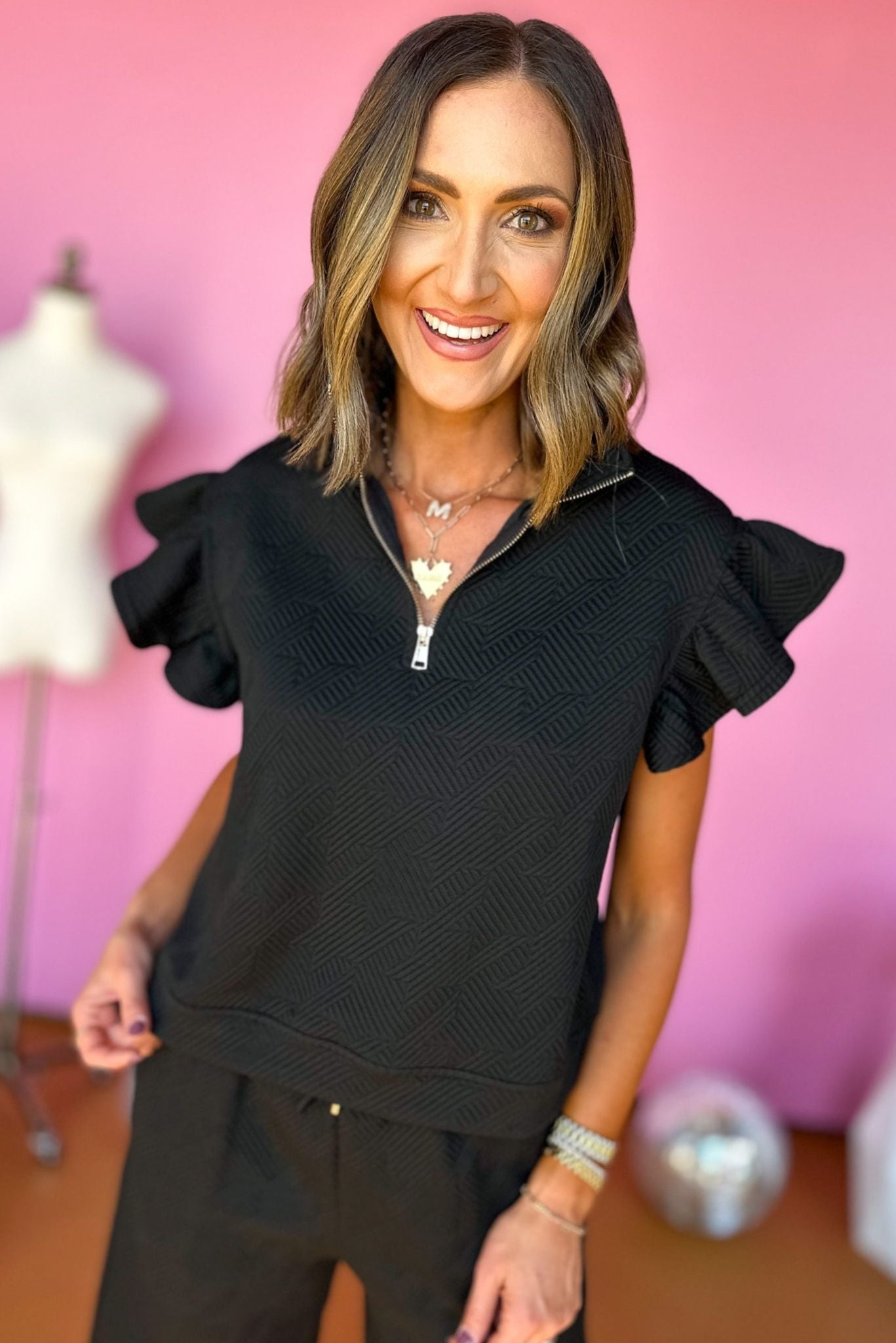SSYS The Claire Set In Black,  ssys set, ssys the label, must have set, matching set, must have style, must have fall, fall fashion, fall matching set, elevated style, mom style, shop style your senses by mallory fitzsimmons