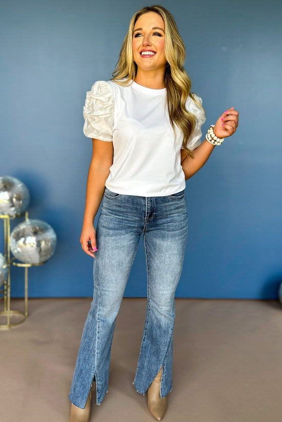 SSYS The Rachel Top In Ivory, SSYS the label, must have top, must have basic, elevated top, elevated style, mom style, fall style, fall top, shop style your senses by mallory fitzsimmons