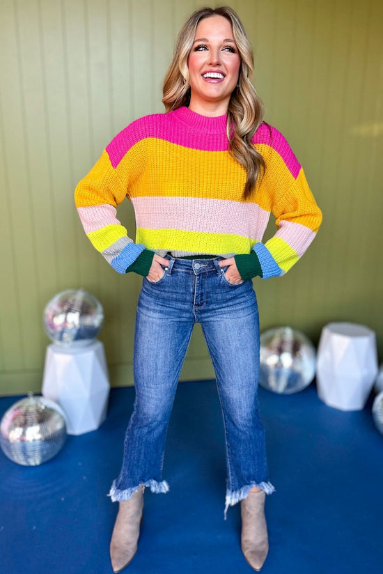 Multi Colorblock Long Sleeve Sweater, must have sweater, must have style, must have fall, fall collection, fall fashion, elevated style, elevated sweater, mom style, fall style, shop style your senses by mallory fitzsimmons