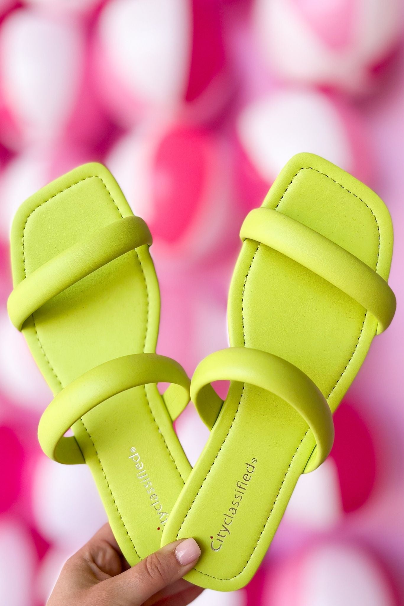Yellow Double Band Square Toe Sandals, spring break, resort wear, summer sandal, must have, shop style your senses by mallory fitzsimmons