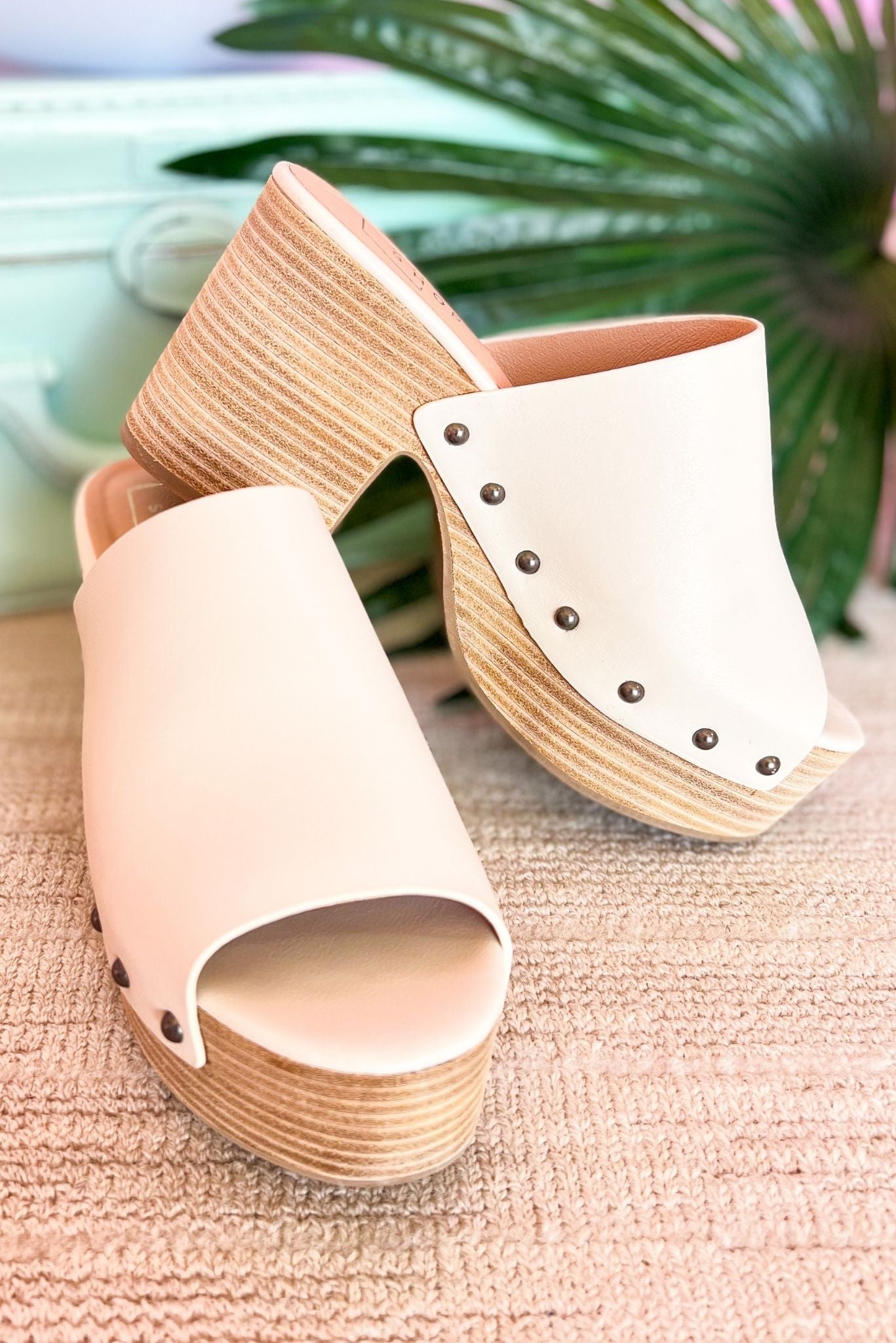 Shu Shop Stacked Metallic Stud Wedge Clog, spring break, resort wear, summer sandal, must have, shop style your senses by mallory fitzsimmons