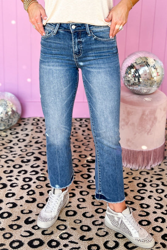 Lovervet by Vervet High Rise Kick Flare Jeans, frayed hem, high rise, kick flare, mom style, must have, shop style your senses by mallory fitzsimmons