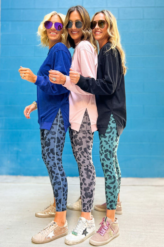Load image into Gallery viewer, Black Animal Print Active Leggings SSYS The Label, leggings, fall fashion, must have, mom wear, every day wear, athleisure, shop style your senses by mallory fitzsimmons
