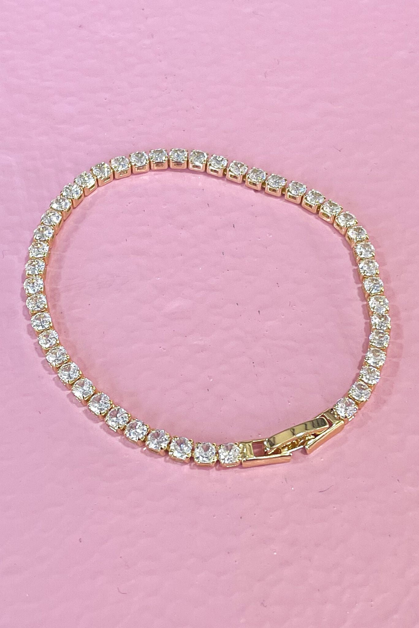 Small Gold Square Rhinestone Snap Lock Bracelet, gold bracelet, chunky necklace, elevated look, date night, mom style, must have, shop style your senses by mallory fitzsimmons
