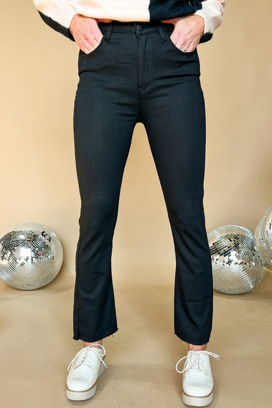 Risen Black High Rise Coated Straight Leg Jeans, fall fashion, elevated look, elevated basic, must have, everyday wear, mom style, coated denim, shop style your senses by mallory fitzsimmons