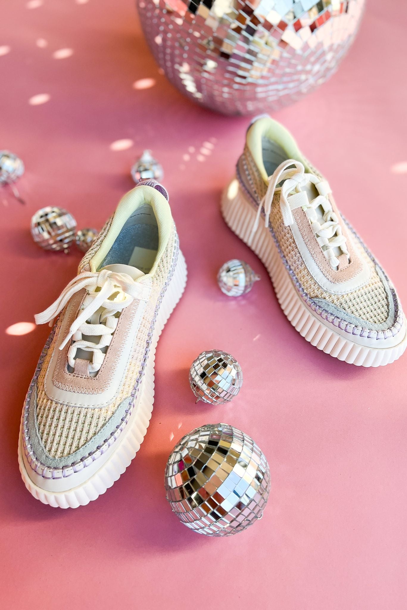 Dolce Vita Pastel Knit Platform Sneakers. Spring chic. mom style. work to weekend. beach perfection. Shop Style Your Senses by Mallory Fitzsimmons.