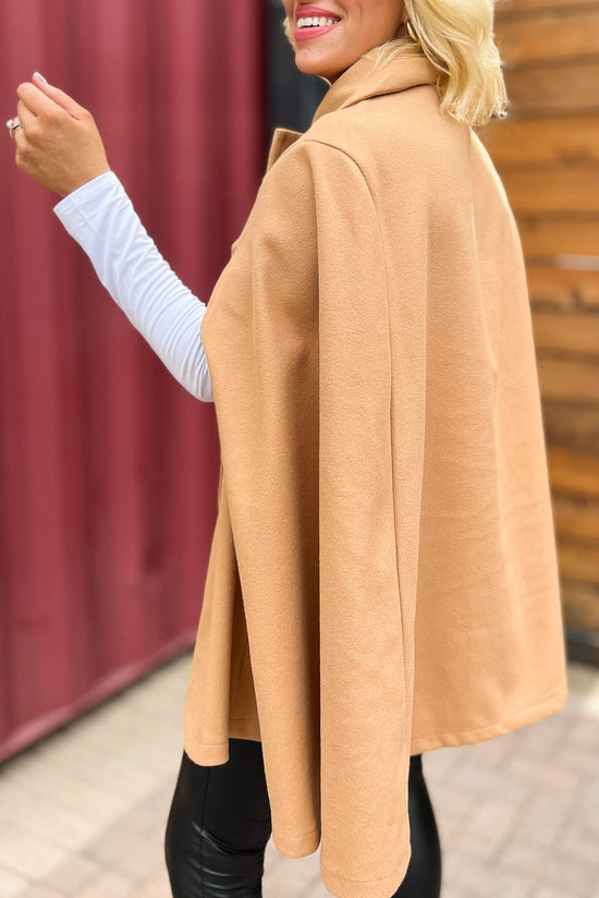 Camel Cape Overlay Coat, fall fashion, must have, cape, elevated look, mom style, chic, shop style your senses by mallory fitzsimmons