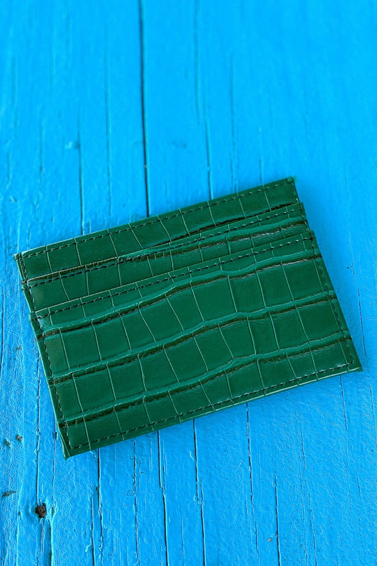 Green Leather Credit Card Holder