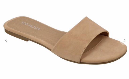Tan Simple Slide Sandal*FINAL SALE*