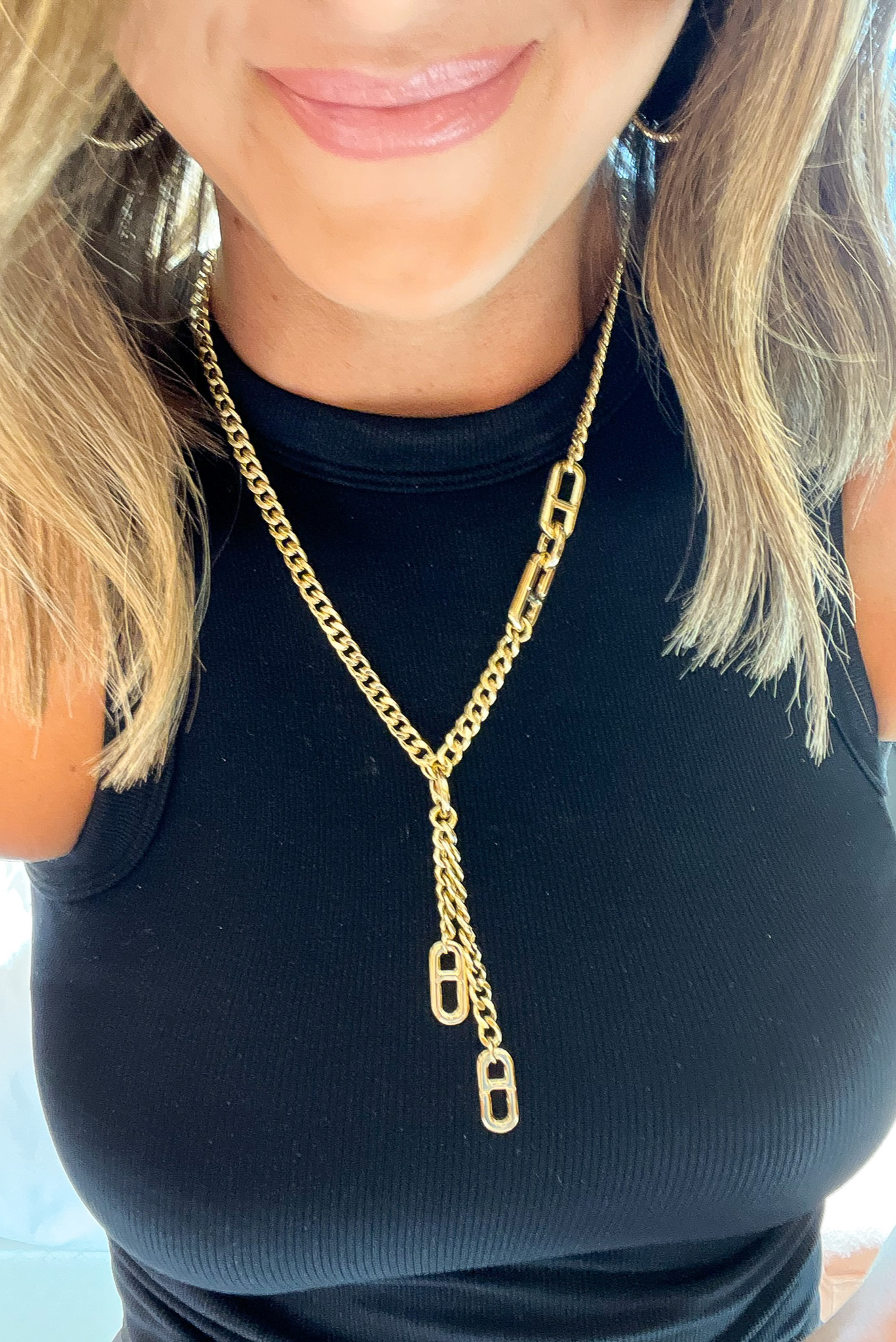 Load image into Gallery viewer, Gold Tassel Chain Necklace
