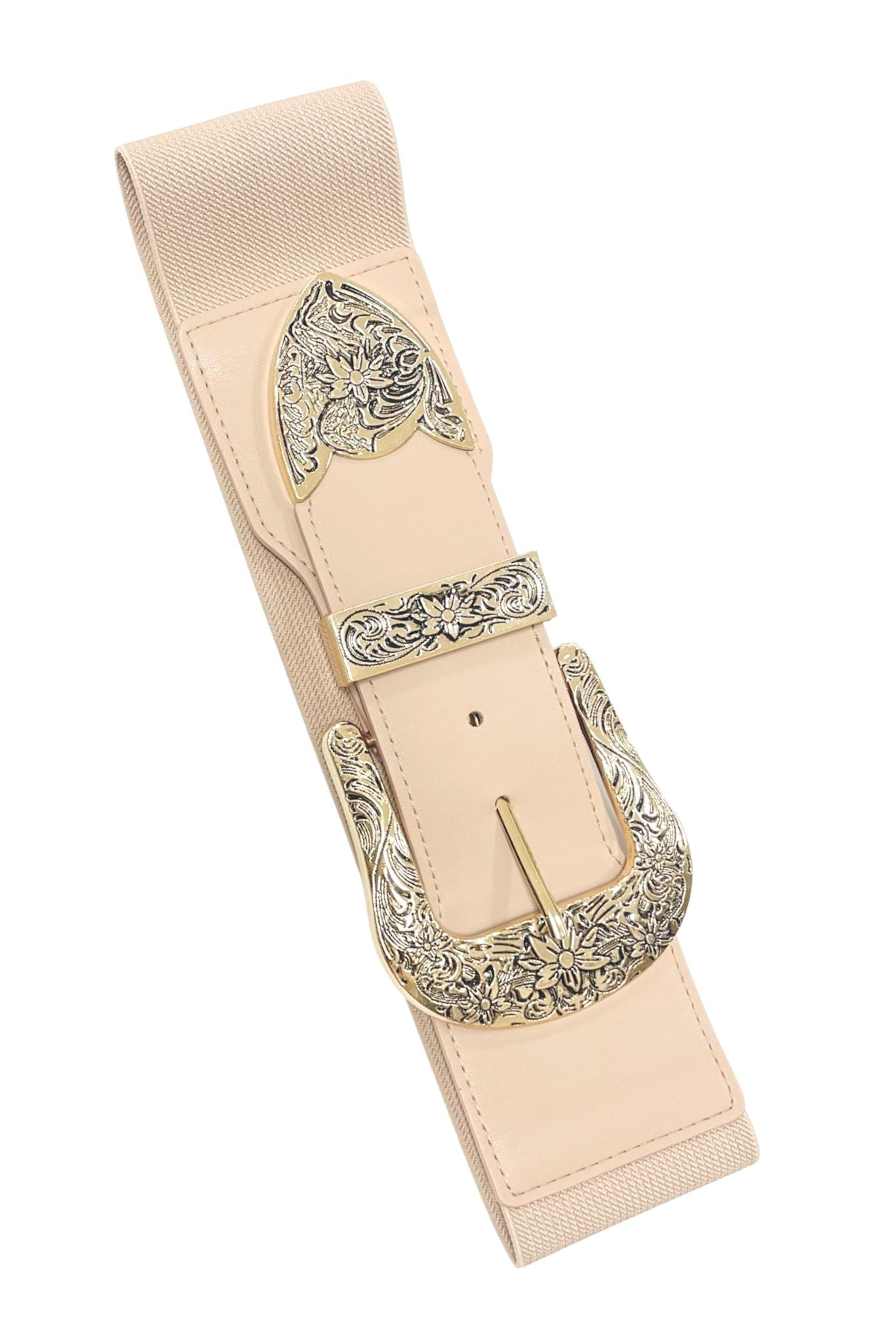 Tan Wide Western Buckle Belt, Shop Style Your Senses, Mallory Fitzsimmons