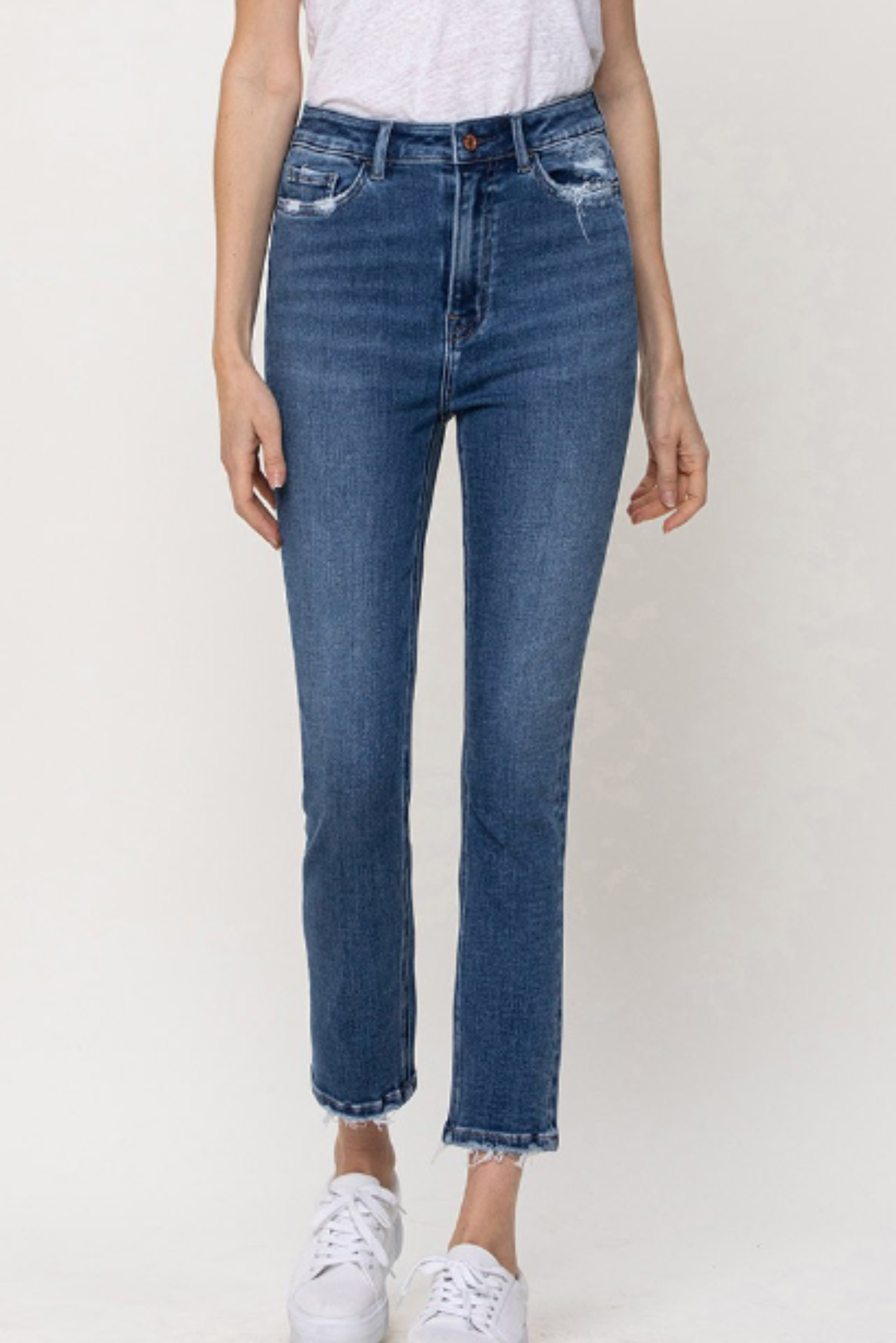 Denim High Rise Cropped Ankle Jeans, Shop Style Your Senses By Mallory Fitzsimmons