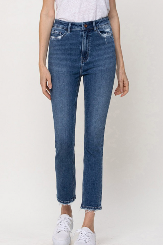 Load image into Gallery viewer, Denim High Rise Cropped Ankle Jeans, Shop Style Your Senses By Mallory Fitzsimmons
